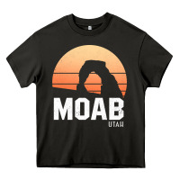 Asphalt moab utah arches national park vintage retro outdoor hiking pullover h Heavy Core Tee - linhVisuals