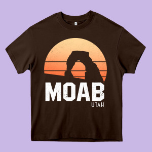 Moab Utah Arches National Park Vintage Retro Outdoor Hiking Pullover H Heavy Core Tee Designed By Linhvisuals