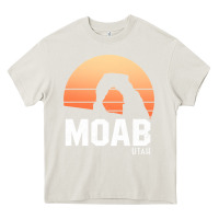 Cream moab utah arches national park vintage retro outdoor hiking pullover h Heavy Core Tee - linhVisuals