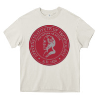 Cream stevens institute of technology Heavy Core Tee - linhVisuals