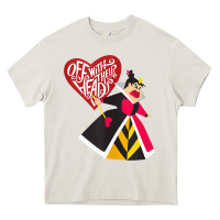 Cream alice in wonderland queen of hearts off with their heads tank top Heavy Core Tee - linhVisuals