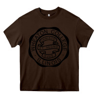 Chocolate Brown wheaton college illinois Heavy Core Tee - linhVisuals