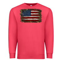 Cardinal Camouflage Usa Flag Background Premium Sweatshirt - Jasminsmagicworld