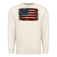 Sandshell Camouflage Usa Flag Background Premium Sweatshirt - Jasminsmagicworld