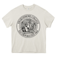 Cream swarthmore college Heavy Core Tee - linhVisuals
