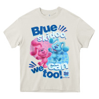Cream blue's clues & you blue skidoo, we can too tank top Heavy Core Tee - linhVisuals