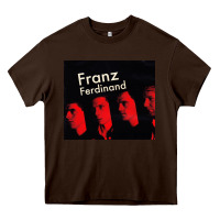Chocolate Brown #franz ferdinand (10) Heavy Core Tee - linhVisuals