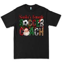 Black Santa's Favorite Soccer Coach For Christmas Premium Tee - FaDigitalArtStudio