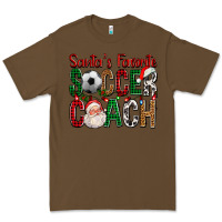 Cacao Santa's Favorite Soccer Coach For Christmas Premium Tee - FaDigitalArtStudio