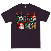 Plum Santa's Favorite Soccer Coach For Christmas Premium Tee - FaDigitalArtStudio