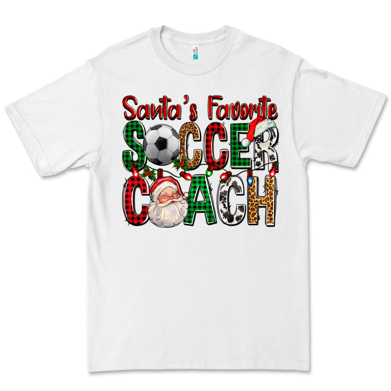 Santa's Favorite Soccer Coach For Christmas Premium Tee by FaDigitalArtStudio | Teevron