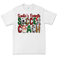 White Santa's Favorite Soccer Coach For Christmas Premium Tee - FaDigitalArtStudio