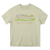 Mossy carcassonne france unique hand drawn art gift men women t shirt Heavy Core Tee - linhVisuals