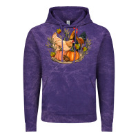 Cloud Purple fall coop animals pumpkin Vintage Hoodie - Artiststas