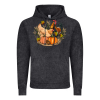Vintage Black fall coop animals pumpkin Vintage Hoodie - Artiststas