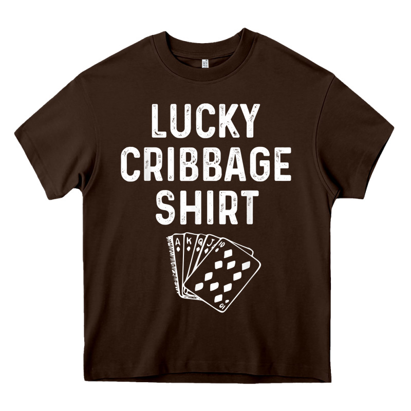 Funny Cribbage Shirt Lucky Card Game Player Lover Gift T Shirt Heavy Core Tee by linhVisuals | Teevron