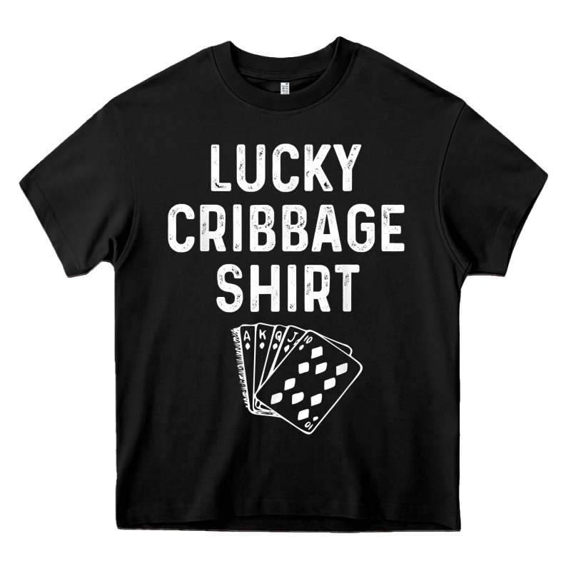 Funny Cribbage Shirt Lucky Card Game Player Lover Gift T Shirt Heavy Core Tee by linhVisuals | Teevron
