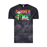 Cloud Black Summer Time Vintage Tee - CowhideDigitalArt