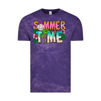 Cloud Purple Summer Time Vintage Tee - CowhideDigitalArt