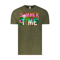 Vintage Olive Summer Time Vintage Tee - CowhideDigitalArt