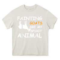 Cream fainting goats are my spirit animal t shirt Heavy Core Tee - linhVisuals