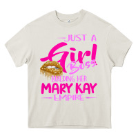 Cream just a girl boss building her mary kay empire gift for women t shirt Heavy Core Tee - linhVisuals