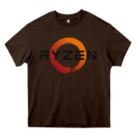 Chocolate Brown ryzen free world Heavy Core Tee - linhVisuals