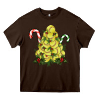 Chocolate Brown softball christmas tree Heavy Core Tee - RanaPortraitStore