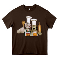 Chocolate Brown Wallace Gourmeat Heavy Core Tee - linhVisuals