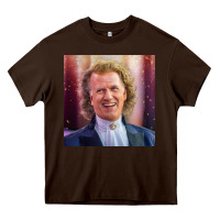 Chocolate Brown andre rieu violinist smile Heavy Core Tee - linhVisuals