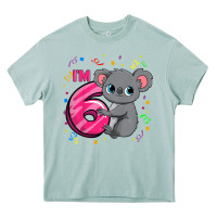 Arona kids 6th birthday shirt for girls koala bear 6 years old t shirt Heavy Core Tee - linhVisuals