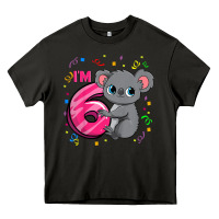 Asphalt kids 6th birthday shirt for girls koala bear 6 years old t shirt Heavy Core Tee - linhVisuals