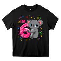 Kids 6th Birthday Shirt For Girls Koala Bear 6 Years Old T Shirt Heavy Core Tee | Teevron