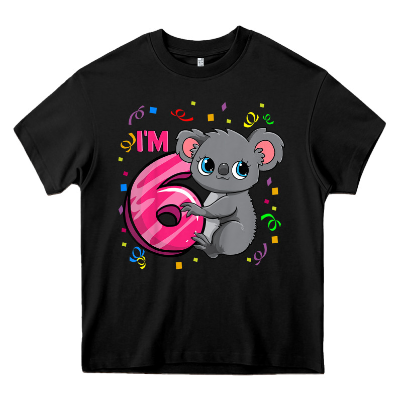 Kids 6th Birthday Shirt For Girls Koala Bear 6 Years Old T Shirt Heavy Core Tee by linhVisuals | Teevron