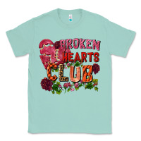 Seafoam Broken heart club Classic Tee - FaDigitalArtStudio