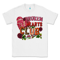 White Broken heart club Classic Tee - FaDigitalArtStudio