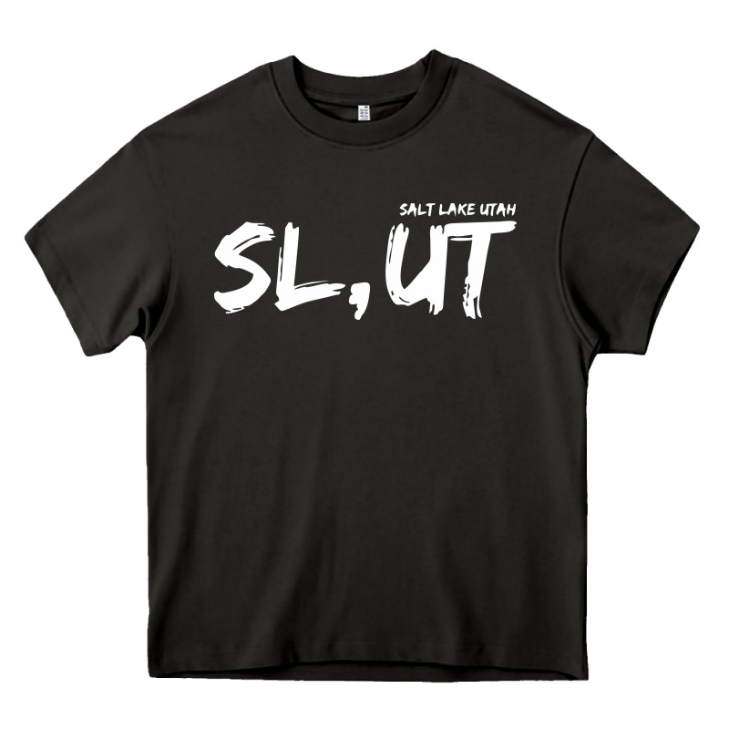 Salt Lake Utah Slut Heavy Core Tee by linhVisuals | Teevron
