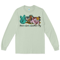 Matcha Peace Love Landrace Pig Long Sleeve Tee - LillyAllenDesigns