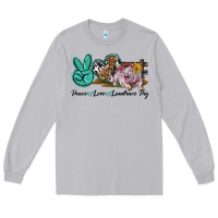 Moon Dust Peace Love Landrace Pig Long Sleeve Tee - LillyAllenDesigns