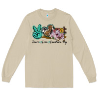 Peace Love Landrace Pig Long Sleeve Tee | Teevron
