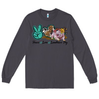 Smoke Peace Love Landrace Pig Long Sleeve Tee - LillyAllenDesigns