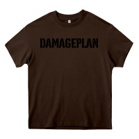 Chocolate Brown the-damageplan-new-found-power-cool Heavy Core Tee - linhVisuals