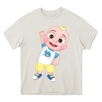 Cream jj cocomelon babyshark Heavy Core Tee - linhVisuals