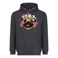 Smoke pug floral Heavyweight Hoodie - Jasminsmagicworld