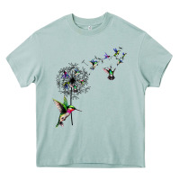 Arona bird hummingbird dandelion flowers shirt for women men t shirt Heavy Core Tee - linhVisuals