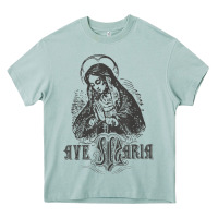 Arona ave maria schubert latin mass blessed mother hail mary lady t shirt Heavy Core Tee - linhVisuals