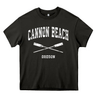 Asphalt cannon beach oregon vintage nautical crossed oars t shirt Heavy Core Tee - linhVisuals