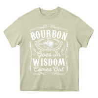 Mossy bourbon goes in wisdom comes out funny whiskey lover gift premium t sh Heavy Core Tee - linhVisuals
