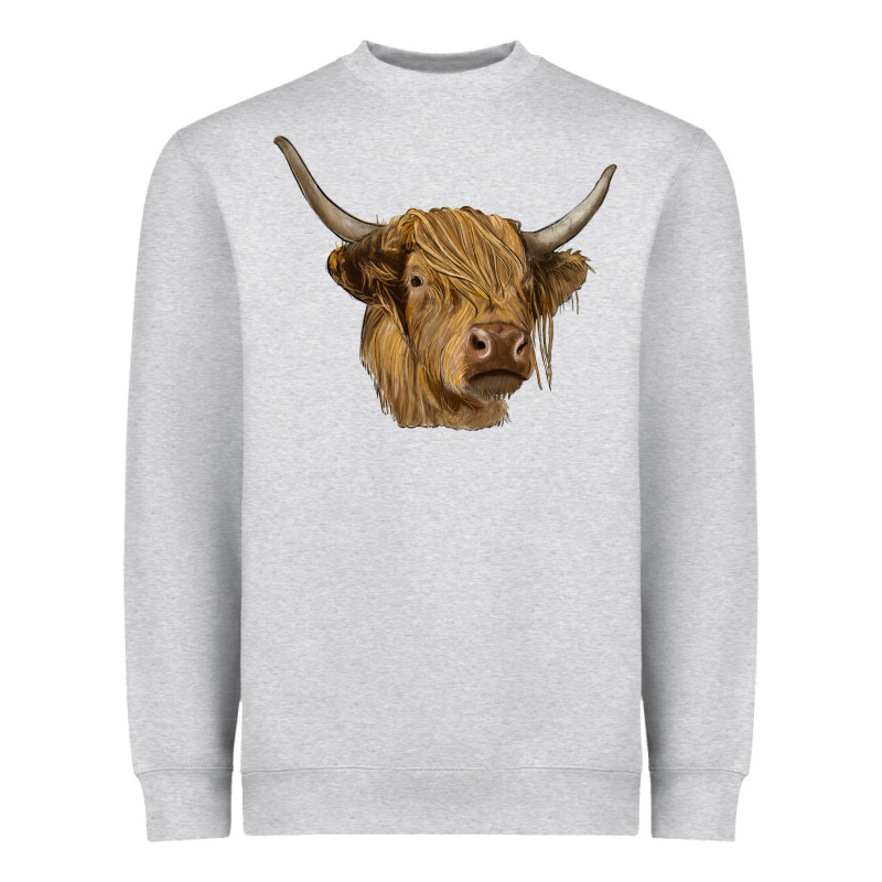 Highland Cow Heavyweight Sweatshirt by RanaPortraitStore | Teevron
