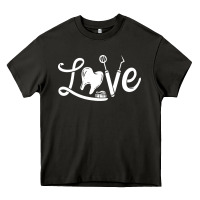 Asphalt dentistry dentist dental assistant dental hygienist gift pullover hood Heavy Core Tee - linhVisuals